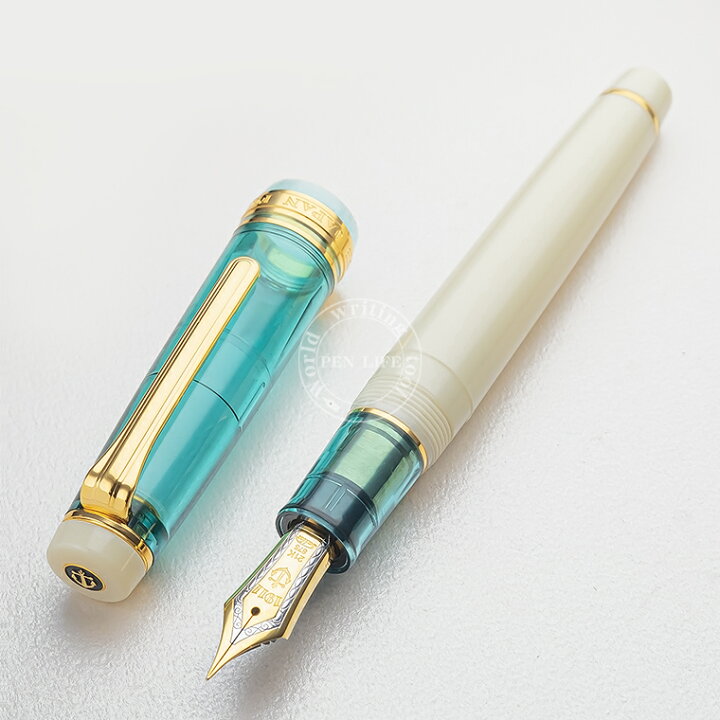楽天市場】【S252】【 セーラー 】 限定 21金 万年筆 透明軸 