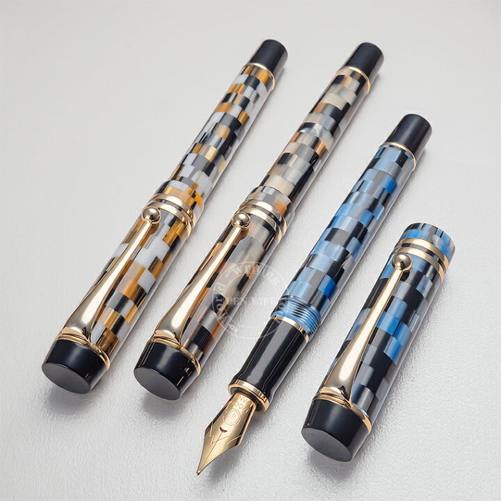 楽天市場】【MO37】【MAJOHN / 末匠】M600 美麗 アクリル万年筆 市松 