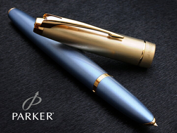 楽天市場】【即納】【PARKER/パーカー】【100 ブルー】18金万年筆 名品 