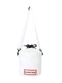 【SALE／40%OFF】(U)トラベル リップストップ バケット HUNTER ハンター バッグ ショルダーバッグ ブラック ホワイト【RBA_E】【送料無料】[Rakuten Fashion]