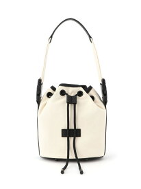 【SALE／40%OFF】(W)リファインド ドローストリング キャンバス バケット HUNTER ハンター バッグ ショルダーバッグ ブラック ホワイト【RBA_E】【送料無料】[Rakuten Fashion]