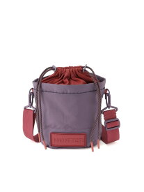 【SALE／45%OFF】(U)トラベル リップストップ バケット HUNTER ハンター バッグ ショルダーバッグ パープル ブラック【RBA_E】【送料無料】[Rakuten Fashion]