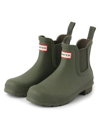 【SALE／40%OFF】(W)オリジナル チェルシー ブーツ HUNTER ハンター シューズ・靴 レインシューズ・ブーツ カーキグリーン【RBA_E】【送料無料】[Rakuten Fashion]