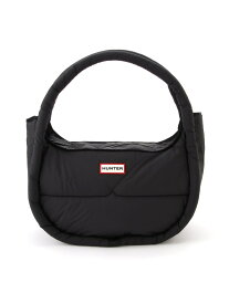 (U)フレイムド パファー ラージ ホーボー HUNTER ハンター バッグ トートバッグ ホワイト ブラック【送料無料】[Rakuten Fashion]