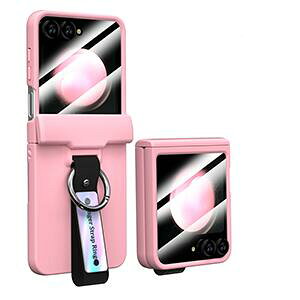 Samsung Galaxy Z Flip6 SC-54E �P�[�X �ϏՌ� �J�o�[ �܂肽���݌^ PC�f�� �����O�t�� �Ռ��z�� �y�� �O���̃f�B�X�v���C�ی�t�B�����t�� �����₷�� ���p �l�C �֗����̍��� �������� ������� �T