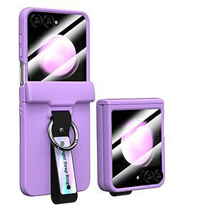 Samsung Galaxy Z Flip6 SC-54E �P�[�X �ϏՌ� �J�o�[ �܂肽���݌^ PC�f�� �����O�t�� �Ռ��z�� �y�� �O���̃f�B�X�v���C�ی�t�B�����t�� �����₷�� ���p �l�C �֗����̍��� �������� ������� �T