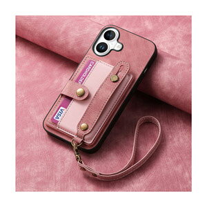 �A�b�v�� �A�C�t�H�� Apple iPhone 16 16 Plus 16 Pro 16 Pro Max�P�[�X CASE TPU&PU���U�[ 2�d�\�� �w�ʃ��U�[�� �Ռ��h�~ �X�^���h�@�\ �J�[�h���[ �X�g���b�v�t�� �y�� �֗� ���p �l�C �w��h�~ �ϏՌ��J