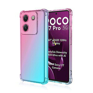 Xiaomi POCO M7 Pro 5G �P�[�X �ϏՌ� �J�o�[ �V���I�~ POCO M7 �v�� 5G �P�[�X �Ռ��ɋ��� TPU�f�� �O���f�[�V���� �Y��� �N�₩�� �n�� �����������ӂ� �l�C �������� �w�ʃJ�o�[ ����A�����h�~ 