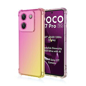 Xiaomi POCO M7 Pro 5G �P�[�X �ϏՌ� �J�o�[ �V���I�~ POCO M7 �v�� 5G �P�[�X �Ռ��ɋ��� TPU�f�� �O���f�[�V���� �Y��� �N�₩�� �n�� �����������ӂ� �l�C �������� �w�ʃJ�o�[ ����A�����h�~ 