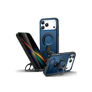 �A�b�v�� �A�C�t�H�� Apple iPhone 17 17 Air 17 Pro 17 Pro Max�P�[�X �J�o�[ TPU&PC�f�� �����O�t�� �X�^���h�@�\ �w�ʃJ�o�[ CASE �����₷�� �y�� �Ռ��h�~ �����h�~ �J���t�� �l�C iPhone 17 �P�[�X iPhone 17