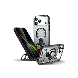 �A�b�v�� �A�C�t�H�� Apple iPhone 17 17 Air 17 Pro 17 Pro Max�P�[�X �J�o�[ TPU&PC�f�� �����O�t�� �X�^���h�@�\ �w�ʃJ�o�[ CASE �����₷�� �y�� �Ռ��h�~ �����h�~ �J���t�� �l�C iPhone 17 �P�[�X iPhone 17