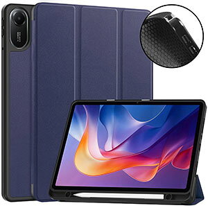 Xiaomi Redmi Pad 2 �P�[�X �蒠�^ �J�o�[ 11�C���`/�^ ���h�~ �p�b�h 2 �J�o�[ TPU��PU���U�[�� �֗� Redmi Smart Pen���[ �l�C �������� �����₷�� �I�[�g�X���[�v �X�^���h�@�\ �ϏՌ� �J�o�[ ��������