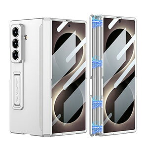 Samsung Galaxy Z Fold8 5G �T���X�� �M�����N�V�[ Z �t�H�[���h8 �P�[�X �J�o�[ �X�^���h�@�\ �܂肽���݌^ PC�f�� �v���X�`�b�N�� �����t�B�����t�� CASE �ϏՌ��J�o�[ �y�� �����₷�� �S�ʕی� �J