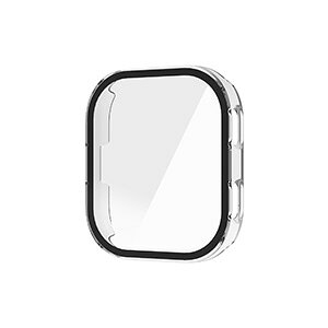 Amazfit Bip Max �N���A�P�[�X �E�F�A���u���[���E�X�}�[�g�E�H�b�` �h�� �v���X�`�b�N+�����K���X �t���ی� �V���v���� LCD�X�N���[���ی� �����h�~ �t�B������� �Ռ��z�� �y�� �S�ʕی� �l