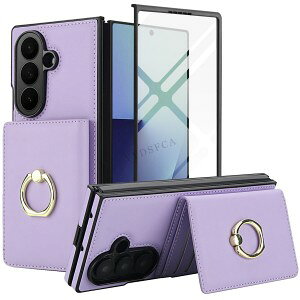 �M�����N�V�[ Z �t�H�[���h8 Samsung Galaxy Z Fold 8 Ultra 5G �P�[�X �J�o�[ �ϏՌ��J�o�[ �J�[�h���[ �P�[�X �����O�t�� �X�^�C���b�V���ȃf�U�C�� CASE TPU+PU���U�[ �Ռ��h�~ �����h�~ �y�� �ɔ� �J�b