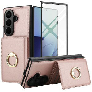 �M�����N�V�[ Z �t�H�[���h8 Samsung Galaxy Z Fold 8 Ultra 5G �P�[�X �J�o�[ �ϏՌ��J�o�[ �J�[�h���[ �P�[�X �����O�t�� �X�^�C���b�V���ȃf�U�C�� CASE TPU+PU���U�[ �Ռ��h�~ �����h�~ �y�� �ɔ� �J�b