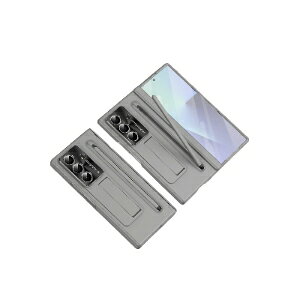 Samsung Galaxy Z Fold8 / Z Fold8 Ultra �Ή� ��̌^�P�[�X �t�B�����t�� �q���W�ی� �X�^���h�@�\ �y�����[ �^�b�`�y���t�� PC+�����K���X �V�F���Ɩ��̈�̍\�� �܂肽���݌^ �ϏՌ� �L�Y�h�~ �w��h