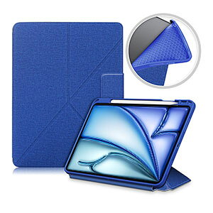 Apple iPad Air 11�C���` ��6���� �P�[�X �ϏՌ� �J�o�[ �A�C�p�b�h �G�A�[ 11�^ CASE TPU+PU���U�[�� �֗� �l�C �������� �����₷�� Pencil Pro���[ ���������܂܏[�d�\ �I�[�g�X���[�v �X�^���h�@�\ 
