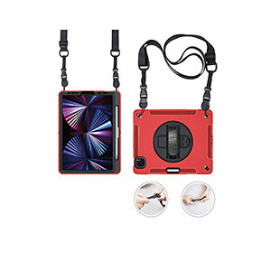 Apple iPad Pro 11�C���` (M5) �P�[�X �ϏՌ� 2�d�\�� PC&�V���R���f�� �A�C�p�b�h �v�� 11�^ (M5) �w�ʃJ�o�[ CASE �X�g���b�v�t�� �o���h�t�� �X�^���h�@�\�t�� 360�x��] ����ق��肩���� �S�ʕی�