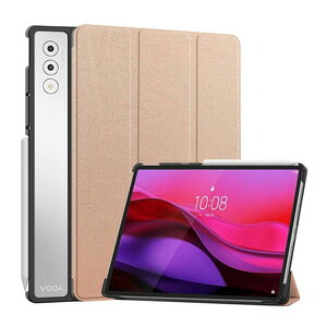 Lenovo Yoga Tab Plus �P�[�X �ϏՌ� �J�o�[ 12.7�C���` ���m�{ ���K�^�u�v���X 12.7�^ �蒠�^�P�[�X PU���U�[�� �I�[�g�X���[�v�@�\ �֗� �l�C �������� ������� �����₷�� ����h�~ �X�^���h�@�\ 