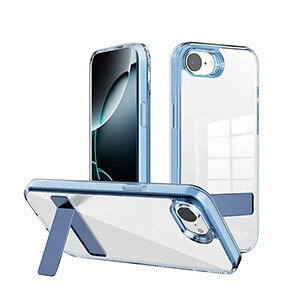 Apple iPhone 17e �P�[�X �N���A �ϏՌ� �J�o�[ �^�t�Ŋ�� 2�d�\�� TPU+PC�f�ސ� �X�^���h�@�\ ���� �J�o�[ �Ռ��z�� �����h�~ �l�C �������� ������� �J�b�R���� �Ռ��ɋ��� �A�b�v�� �A�C�t�H�� 