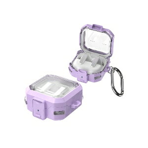 Galaxy Buds4 / Buds4 Pro �Ή� ��W�����P�[�X PC�{TPU �C���z���P�[�X �ی�J�o�[ ���b�N�t�� �J���r�i�t�� ���F�W�J �ϏՌ� �L�Y�h�~ �y�� �R���p�N�g �����[�d�Ή� Samsung �M�����N�V�[ �o�b�Y4 �P