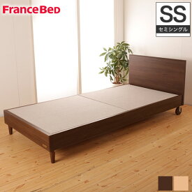フランスベッド パネル型ベッド ピスコ21F セミシングル 木製キャスター付 フレームのみ コンパクトベッド 脚付 フラットタイプ ヘッドボード 日本製 francebed 木製ベッド