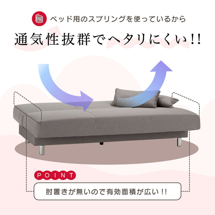 楽天市場】【ポイント5倍☆11日1:59まで！】 ソファベッド ピズ 