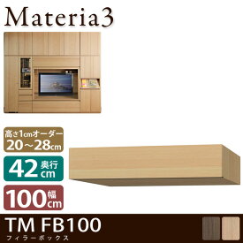 Materia3 TM D42 FB100 【奥行42cm】 フィラーBOX 幅100cm 高さ20〜28cm(1cm単位オーダー)