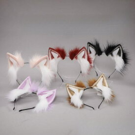 カチューシャ コスプレグッズ 犬耳 獣耳 変装 古代エジプトの神話 アヌビス ジャッカル 耳 もふもふ耳 ヘアバンド 狼 コスプレ 仮装小道具 ハロウィン 学園祭 文化祭 クリスマス