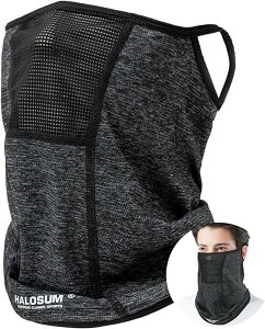 フェイスカバー uvカット 夏用 【体感-5℃冷感効果・サラサラ吸水速乾生地・紫外線防止UPF50+】 ネックガード ネックウォーマー メンズ 耳かけ 日焼け防止 呼吸しやすい 自転車 ランニング 登