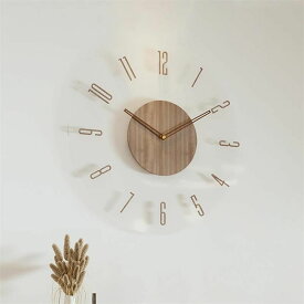 時計 掛け時計 北欧 壁掛け時計 木製 直径 35cm 薄型のデザイン おしゃれ 北欧 CLOCK 静音 3D立体数字 連続秒針 居間 寝室 書斎 室内装飾 お祭り 贈り物 オシャレ