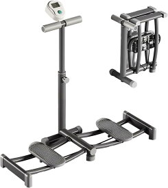 【限定！8%OFFクーポン】レッグ トレーニング ダイエット器具 折りたたみ スキー シミュレーション トレーナー 運動器具 室内 細脚 産後の運動 骨盤底筋トレ 太ももトレーナー バランストレーニング 開脚運動 有酸素運動 肘掛け+計数機