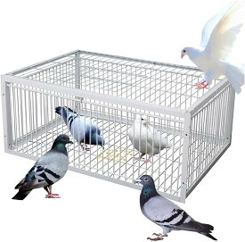自動鳩捕獲器 片道入口付き 脱出防止設計 屋外 鳩かご 鳩捕り籠 鳥かご 鳩罠 ポータブル 4 輸入 鉄製ケージ 自動鳩コレクター 鳥に害はありません 鳥よけ 組み立て簡単 畑 庭 家庭菜園 農業作物保護 鳥害対策