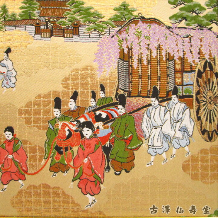 楽天市場】京錦額 葵祭（春慶大）京都 西陣織 金襴 : 古澤仙壽堂 楽天 