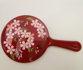 山中漆器 ミニ手鏡 ハンドミラー さくら野