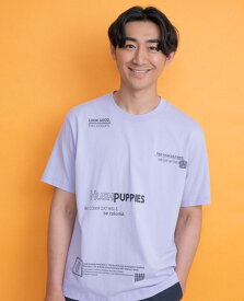 Hush Puppies（ハッシュパピー） メッセージモチーフTシャツ【メンズ】半袖