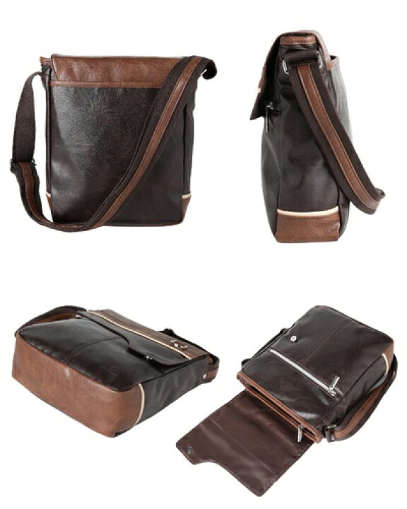 Hush Puppies ハッシュパピー 縦型切替ショルダー ショルダーバッグ