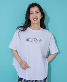 Hush Puppies（ハッシュパピー） ビーズ×刺しゅうロゴTシャツ　レディス　半袖