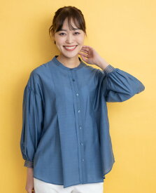 Hush Puppies（ハッシュパピー） タックシアーチュニックブラウス　レディス　長袖