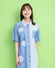 Hush Puppies（ハッシュパピー） バカンスパピーシャツチュニック　レディス　半袖