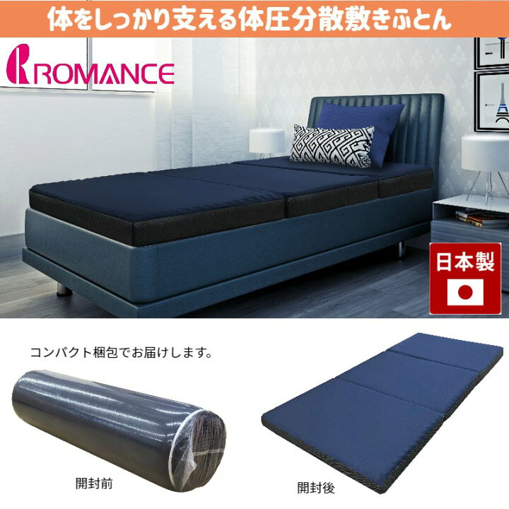 楽天市場】ロマンス小杉 マットレス 体圧分散敷きふとん 健康敷布団 