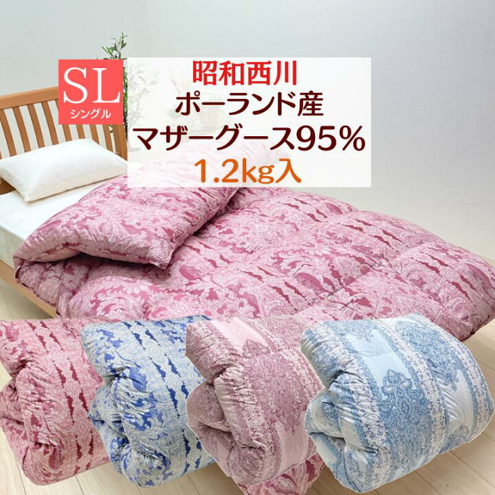 楽天市場】昭和西川 ポーランドホワイトマザーグース95％ 羽毛布団 