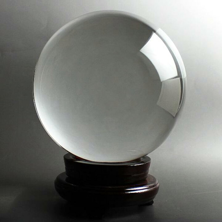 楽天市場】水晶 丸玉 大玉 人工 溶練 水晶玉 200mm 特大 占い 風水 