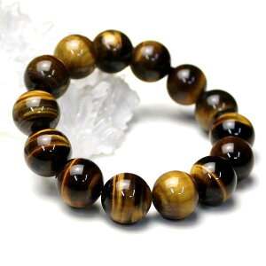 \31日まで!10%OFFクーポン/ タイガーアイ タイガー アイ ブレスレット 14mm 14m パワーストーン 天然石 虎目石 メンズ レディース 通販 金運祈願 風水グッズ 開運祈願 風水火山 風水 2025 鉱物