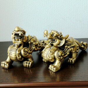 \31日まで!10%OFFクーポン/ ヤアズ 置物 風水 龍 お守り 置き 方 開運 祈願 グッズ 風水火山 風水グッズ 龍の置物大きな物 2025 【銅製 招財ヤアズ 睚眦 一対 特大】