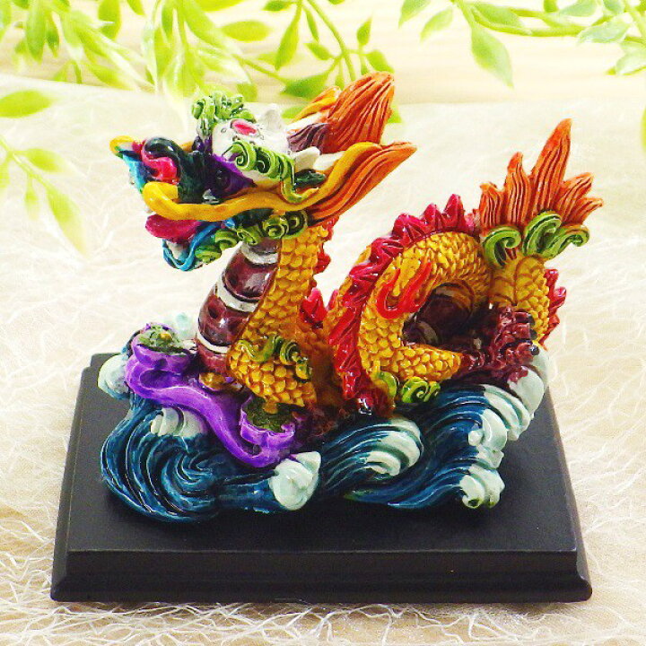 楽天市場】【11日迄！10%OFFクーポン】 龍の置物 ミニ 風水 龍 置物 金 
