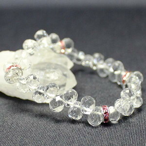 \31日まで!10%OFFクーポン/ パワーストーン 水晶 ブレスレット 数珠 色 透明 レディース メンズ 魔除け グッズ 魔 除け グッズ 開運祈願 風水グッズ 風水火山 風水 2025 【AA級水晶ドロップ