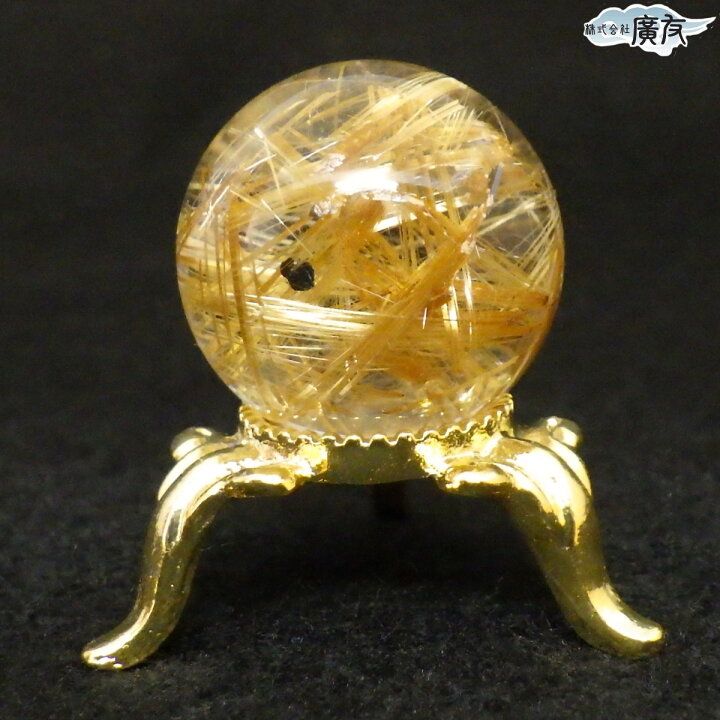 楽天市場】ゴールドルチル ルチルクォーツ ルチル 針水晶 丸玉 金針 