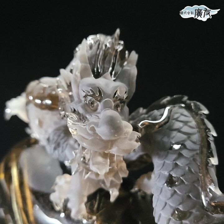 楽天市場】風水 龍 置物 彫り 水晶 龍彫刻 天然石 高品質 